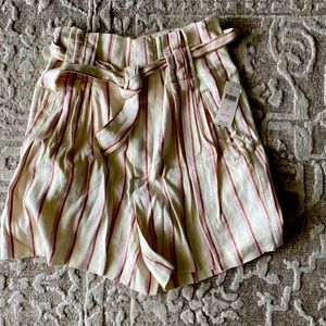 Striped Anthropologie shorts